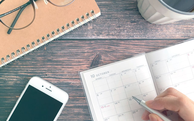 日程の調整と事前確認イメージ